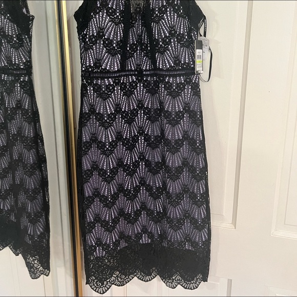 GUESS Black Lavender Lace Dress | Size: 4 - Picture 4 of 7
